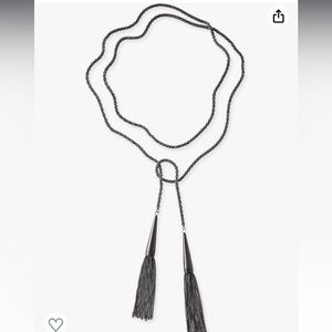 Kendra Scott Phara Lariat necklace Gunmetal